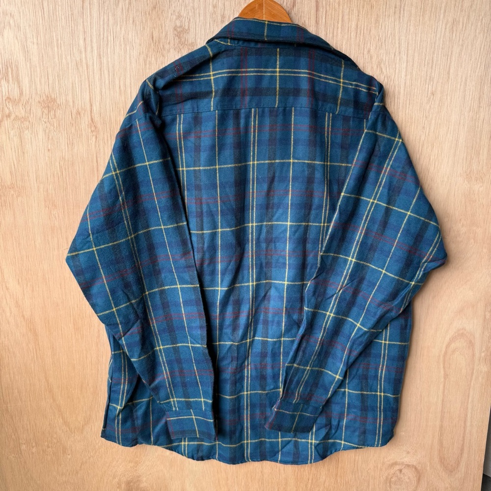Vintage WindRidge green‎  Plaid Long Sleeve Button Down Shirt size XL T - Picture 2 of 8